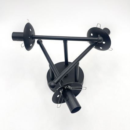 Brilagi - Pritrdjen stropni lestenec MALIVA 3xE14/15W/230V črna/dimna