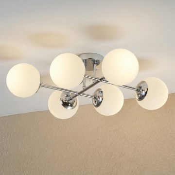 Brilagi - Pritrdljiv stropni lestenec MALONY 6xE14/20W/230V sijajni krom