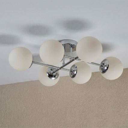 Brilagi - Pritrdljiv stropni lestenec MALONY 6xE14/20W/230V sijajni krom