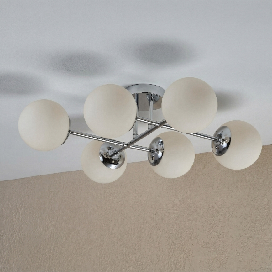 Brilagi - Pritrdljiv stropni lestenec MALONY 6xE14/20W/230V sijajni krom