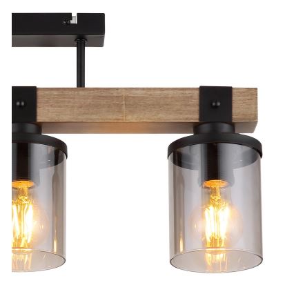 Brilagi - Pritrdljiv stropni lestenec VISTA 3xE27/60W/230V hrast