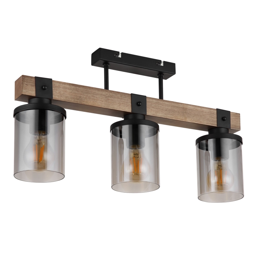 Brilagi - Pritrdljiv stropni lestenec VISTA 3xE27/60W/230V hrast
