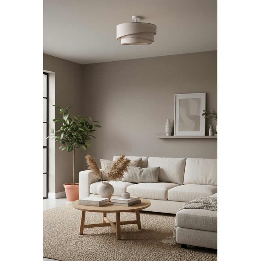 Brilagi - Pritrjen lestenec ARROW 1xE27/60W/230V premer 45 cm bež