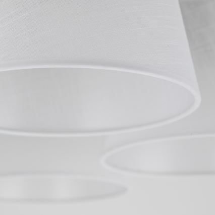 Brilagi - Pritrjen lestenec LATTE 5xE27/60W/230V borovina/bela
