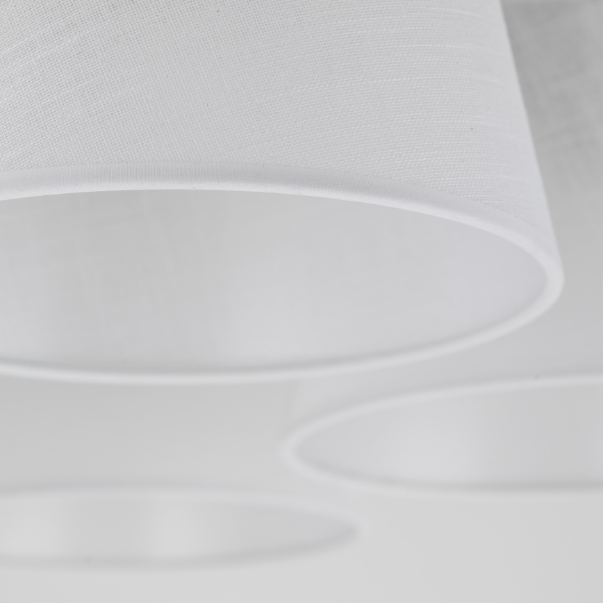 Brilagi - Pritrjen lestenec LATTE 5xE27/60W/230V borovina/bela