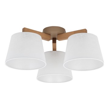 Brilagi - Pritrjen lestenec LATTE SABIA 3xE27/15W/230V bor/bela