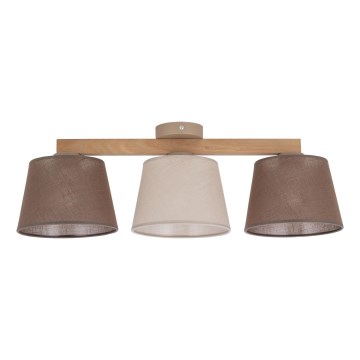 Brilagi - Pritrjen lestenec LATTE SABIA 3xE27/15W/230V bor/mešanica