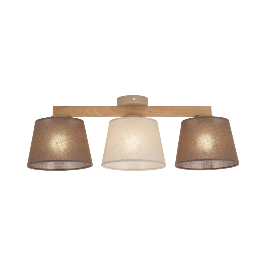 Brilagi - Pritrjen lestenec LATTE SABIA 3xE27/15W/230V bor/mešanica