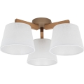 Brilagi - Pritrjen lestenec LATTE SABIA 3xE27/60W/230V bor/bela