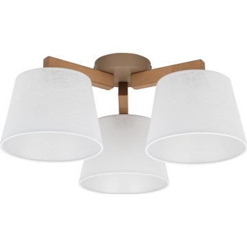 Brilagi - Pritrjen lestenec LATTE SABIA 3xE27/60W/230V bor/bela