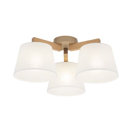 Brilagi - Pritrjen lestenec LATTE SABIA 3xE27/60W/230V bor/bela