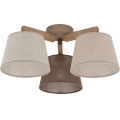 Brilagi - Pritrjen lestenec LATTE SABIA 3xE27/60W/230V borovica/mix