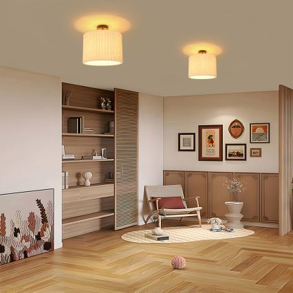 Brilagi - Pritrjen lestenec NORDIC WAVE 1xE27/15W/230V premer 32 cm lan/črna