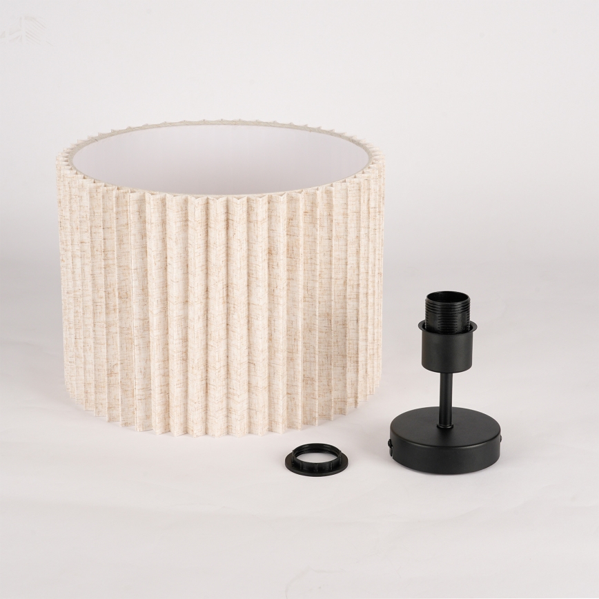 Brilagi - Pritrjen lestenec NORDIC WAVE 1xE27/15W/230V premer 32 cm lan/črna