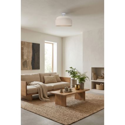 Brilagi - Pritrjen lestenec PADOVA 1xE27/60W/230V, premer 40 cm, kremne barve