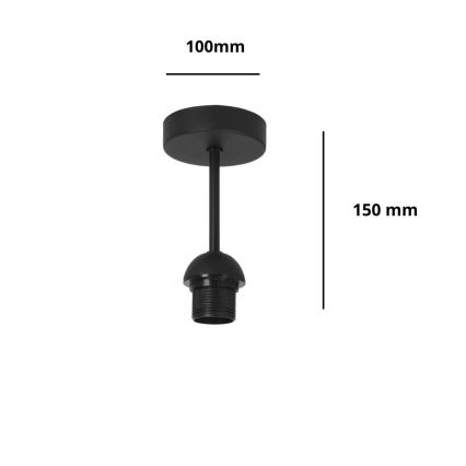 Brilagi - Pritrjen lestenec PARTY 1xE27/60W/230V pr. 10 cm črna
