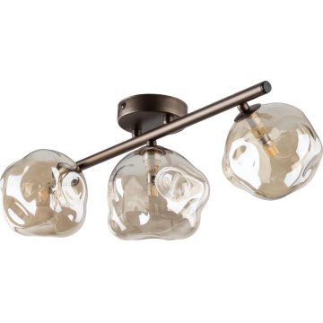 Brilagi - Pritrjen lestenec VULCANO 3xG9/8W/230V rjava/dimna bež