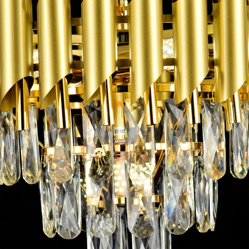 Brilagi - Pritrjen stropni lestenec ECLIPSE 5xE14/10W/230V Ø 38 cm zlata