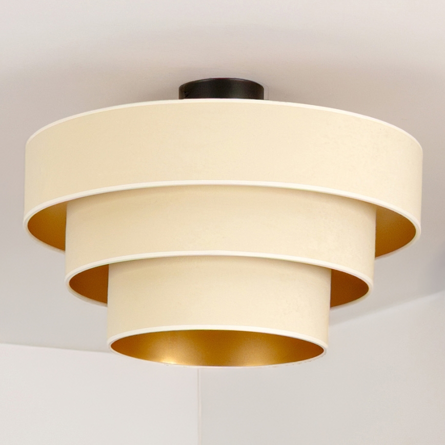 Brilagi - Pritrjen stropni lestenec LUNETA 1xE27/60W/230V premer 40 cm kremna/zlata