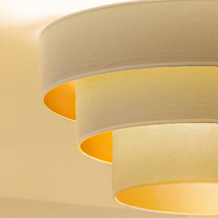 Brilagi - Pritrjen stropni lestenec LUNETA 1xE27/60W/230V premer 40 cm kremna/zlata