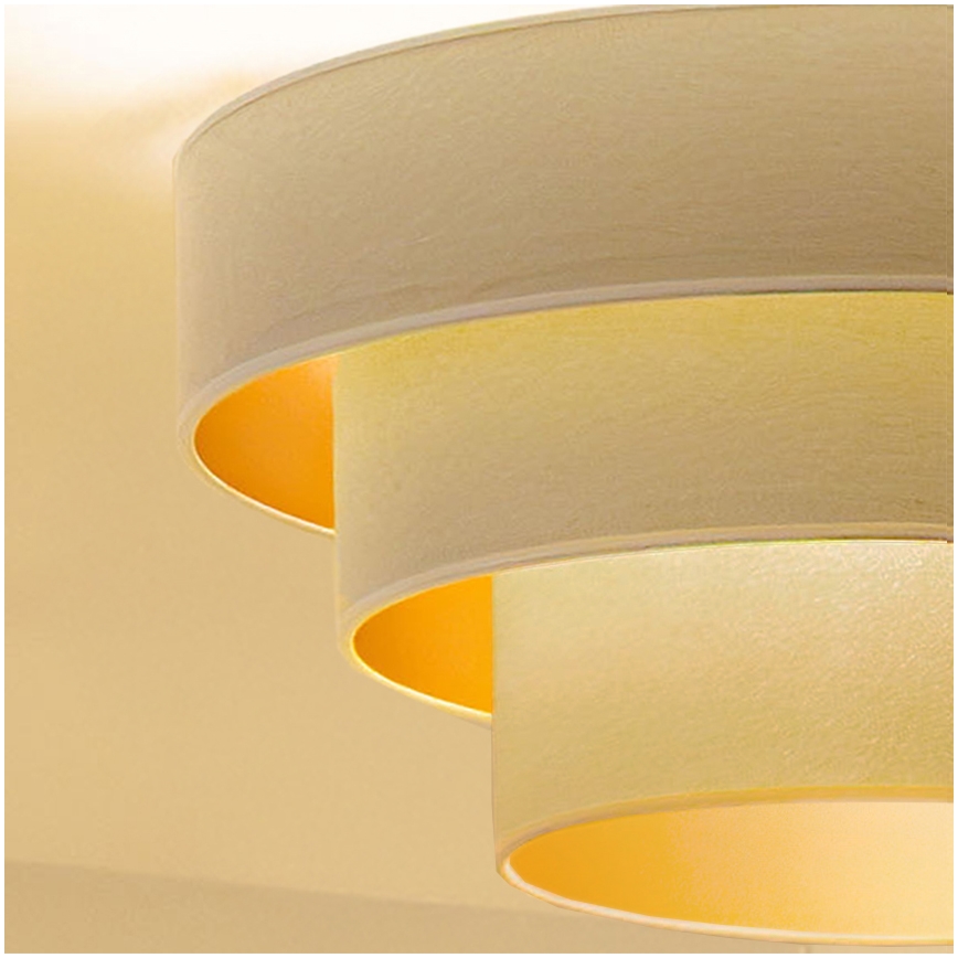 Brilagi - Pritrjen stropni lestenec LUNETA 1xE27/60W/230V premer 40 cm kremna/zlata