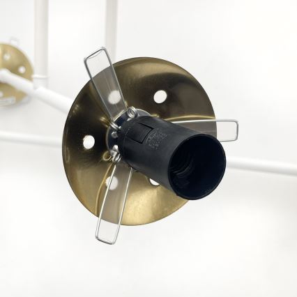 Brilagi - Pritrjen stropni lestenec MALIVA 4xE14/15W/230V zlata/bela