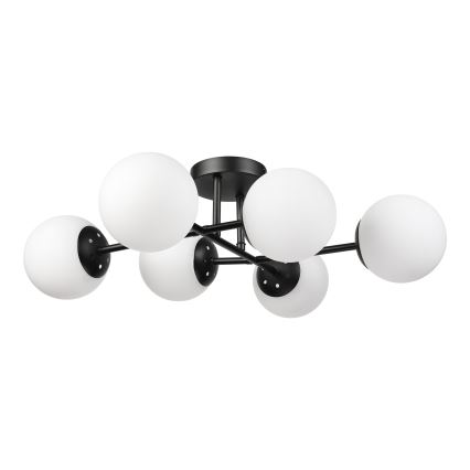 Brilagi - Pritrjen stropni lestenec MALONY 6xE14/20W/230V črna