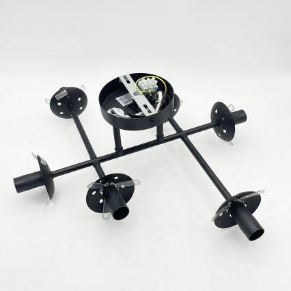 Brilagi - Pritrjen stropni lestenec MALONY 6xE14/20W/230V črna