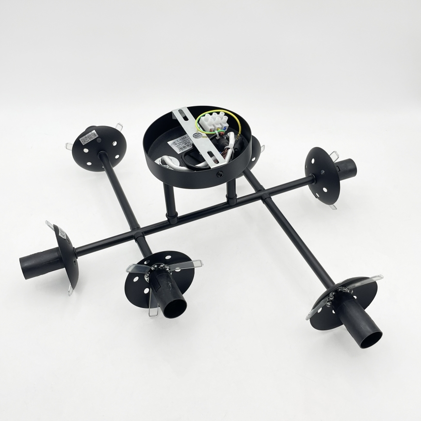 Brilagi - Pritrjen stropni lestenec MALONY 6xE14/20W/230V črna