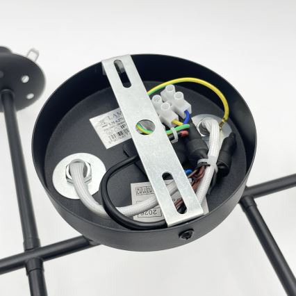 Brilagi - Pritrjen stropni lestenec MALONY 6xE14/20W/230V črna