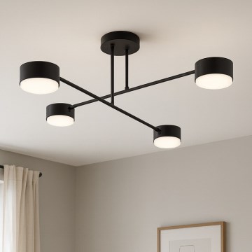 Brilagi - Pritrjen stropni lestenec MONO 4xGX53/12W/230V črna