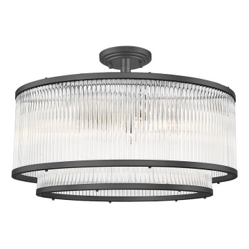 Brilagi - Pritrjen stropni lestenec RAMOS 6xE14/60W/230V, črn