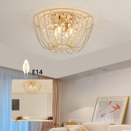 Brilagi - Pritrjen stropni lestenec VASTERAS, 4xE14/40W/230V, premer 45 cm