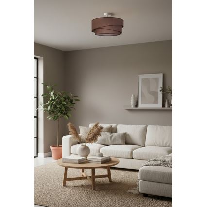 Brilagi - Pritrjena stropna svetilka ARROW 1xE27/60W/230V premer 45 cm rjava