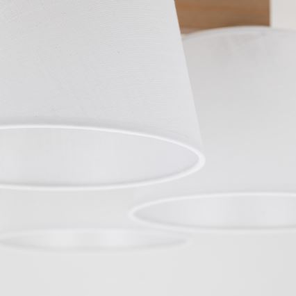 Brilagi - Pritrjena stropna svetilka LATTE SABIA 5xE27/15W/230V borovica/bela