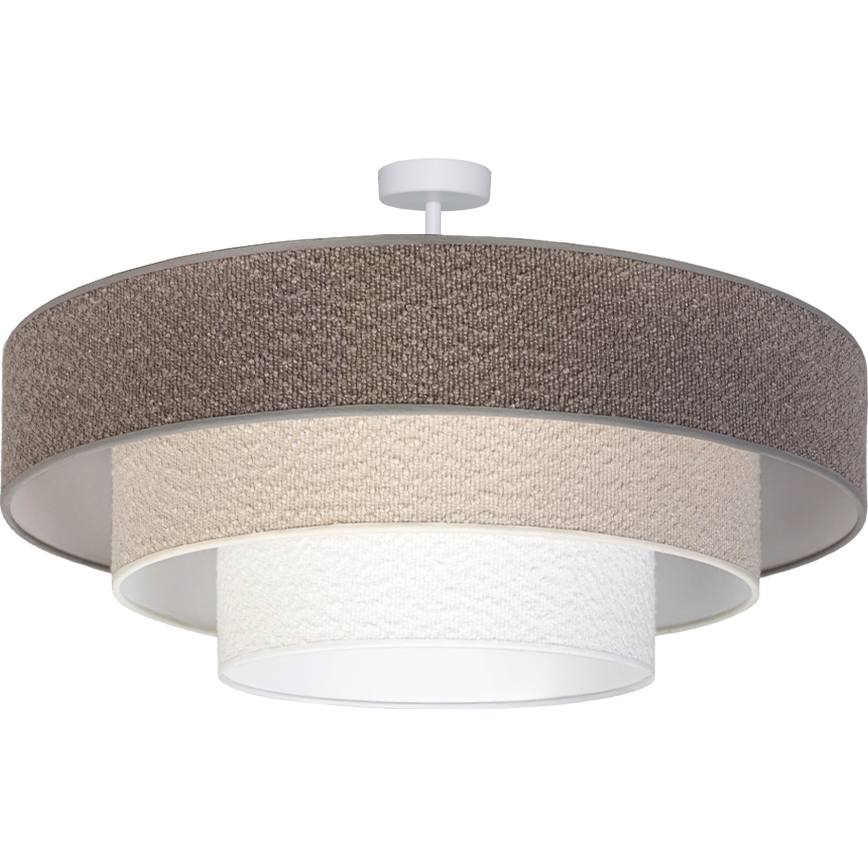 Brilagi - Pritrjena stropna svetilka LUNETA 3xE27/60W/230V premer 80 cm siva/kremna/bela