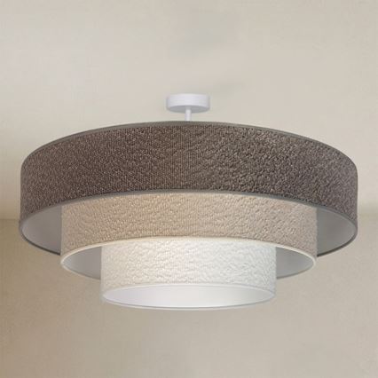 Brilagi - Pritrjena stropna svetilka LUNETA 3xE27/60W/230V premer 80 cm siva/kremna/bela