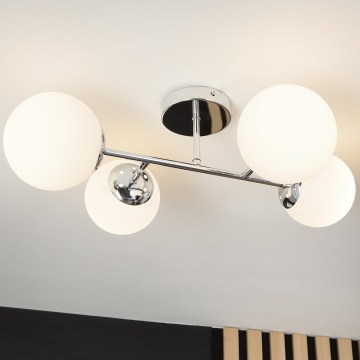 Brilagi - Pritrjena stropna svetilka MALONY 4xE14/20W/230V sijajni krom