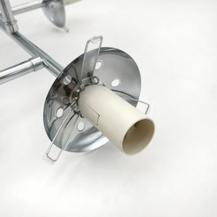 Brilagi - Pritrjena stropna svetilka MALONY 4xE14/20W/230V sijajni krom