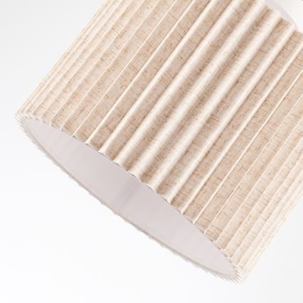 Brilagi - Pritrjena stropna svetilka NORDIC WAVE 1xE27/15W/230V, premer 32 cm, lan/bela