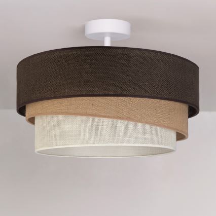 Brilagi - Pritrjena stropna svetilka TRIO 1xE27/60W/230V Ø 40 cm rjava/bež/bela