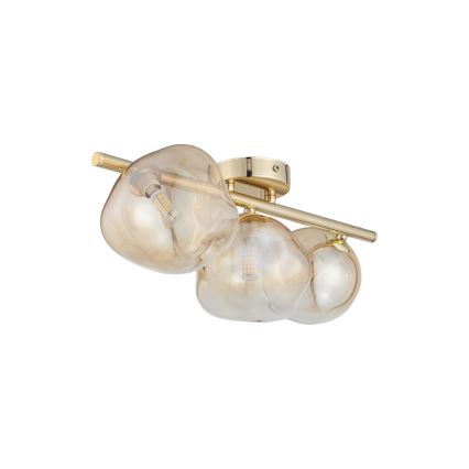 Brilagi - Pritrjena stropna svetilka VULCANO 3xG9/8W/230V zlata/dimno bež