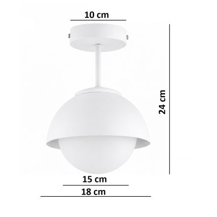 BRILAGI - Pritrjeni lestenec COSMO 1xE27/60W/230V bela/zlata