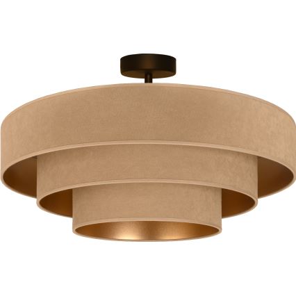 Brilagi - Pritrjeni stropni lestenec LUNETA 3xE27/60W/230V, premer 80 cm, bež/zlata