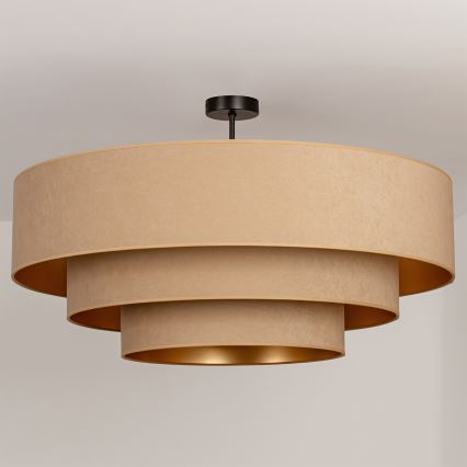 Brilagi - Pritrjeni stropni lestenec LUNETA 3xE27/60W/230V, premer 80 cm, bež/zlata