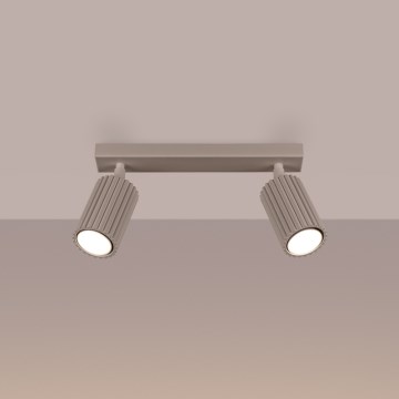 Brilagi - Reflektor CRESTO 2xGU10/10W/230V taupe