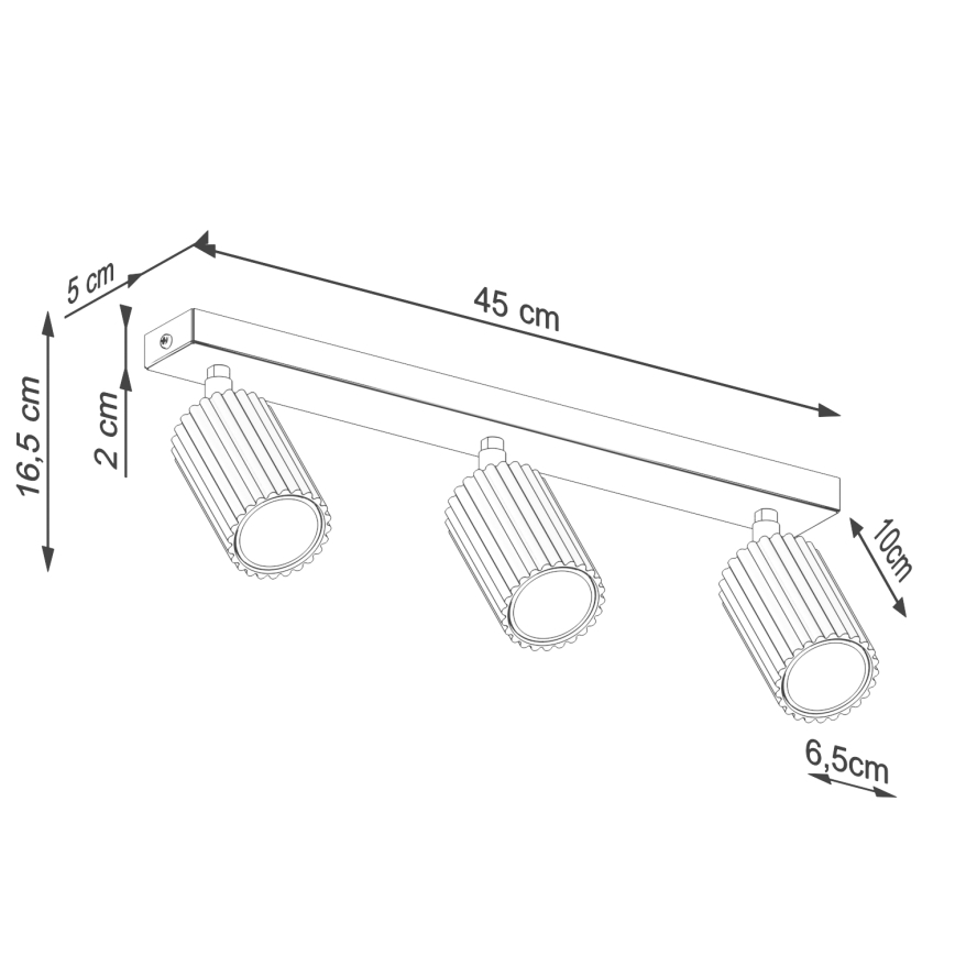 Brilagi - Reflektor CRESTO 3xGU10/10W/230V krem barva