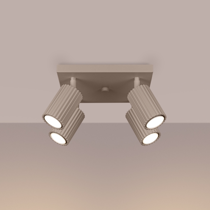 Brilagi - Reflektor CRESTO 4xGU10/10W/230V taupe