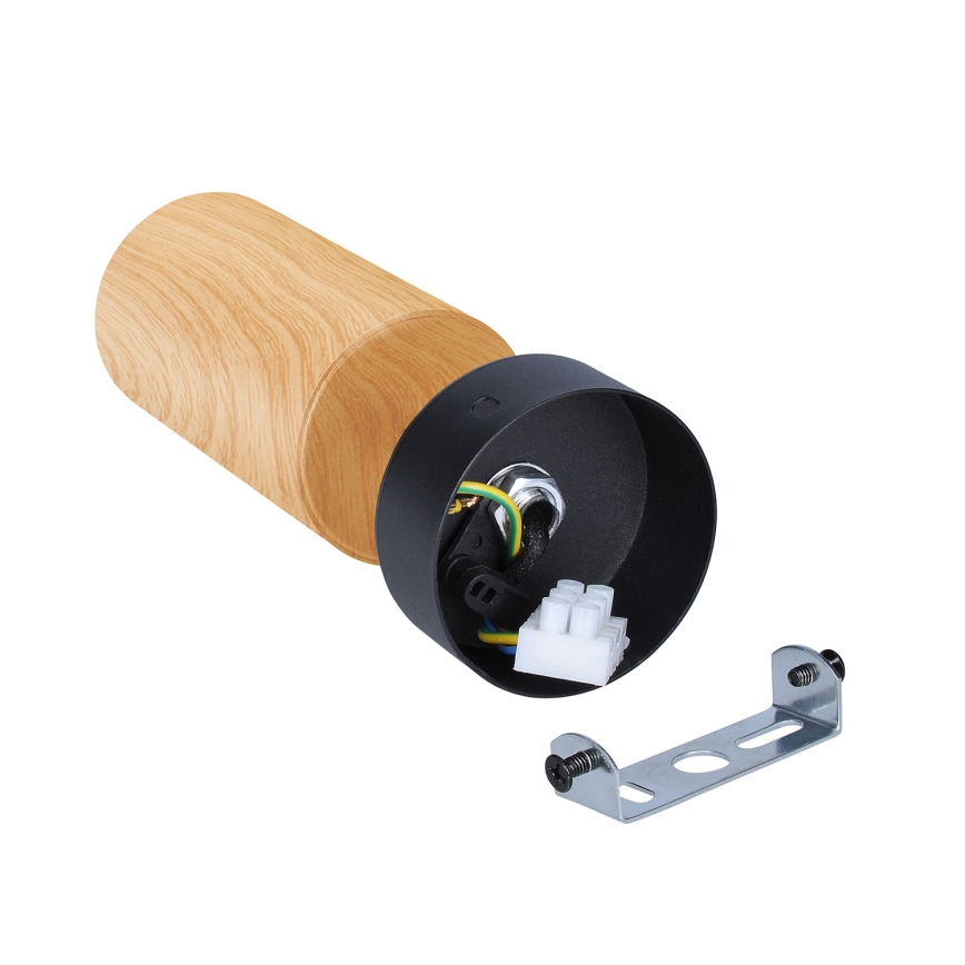 Brilagi - Reflektor SELE 1xGU10/30W/230V črna/hrastov dekor