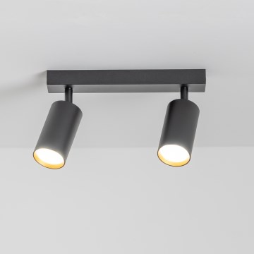 Brilagi - Reflektor SELE 2xGU10/30W/230V črna/zlata